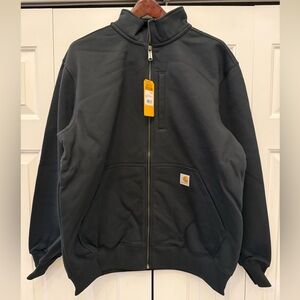 Carhartt Rain Defender Loose Fit Heavyweight Full-Zip Mock Neck Sweatshirt